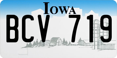 IA license plate BCV719