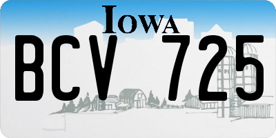 IA license plate BCV725