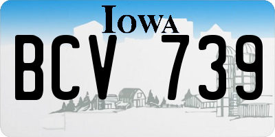 IA license plate BCV739