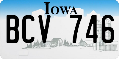 IA license plate BCV746