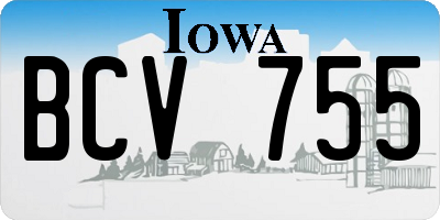 IA license plate BCV755