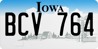 IA license plate BCV764