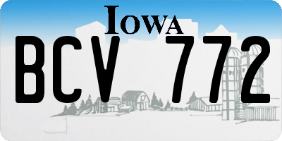 IA license plate BCV772