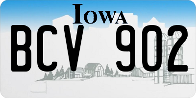 IA license plate BCV902