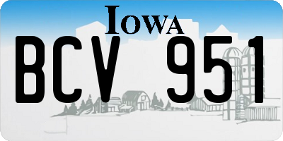 IA license plate BCV951