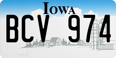 IA license plate BCV974