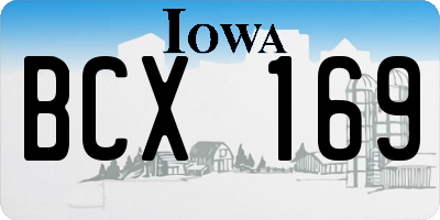 IA license plate BCX169