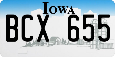 IA license plate BCX655