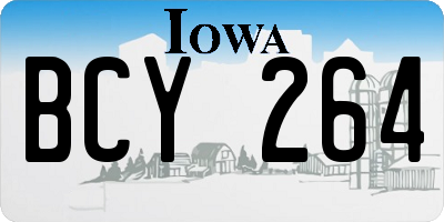 IA license plate BCY264