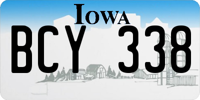 IA license plate BCY338