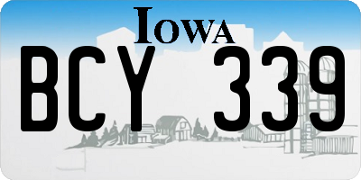 IA license plate BCY339