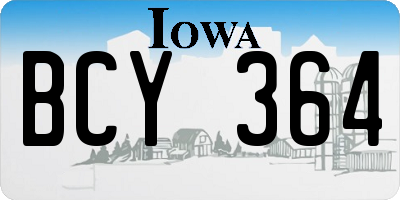 IA license plate BCY364