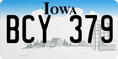 IA license plate BCY379