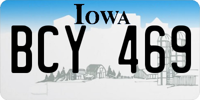 IA license plate BCY469