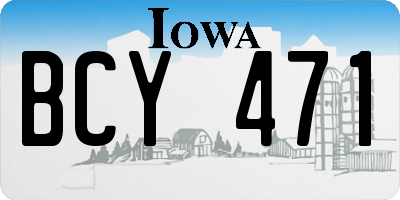 IA license plate BCY471