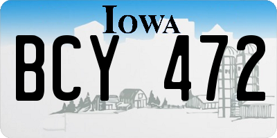 IA license plate BCY472