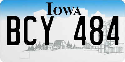 IA license plate BCY484