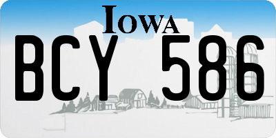 IA license plate BCY586