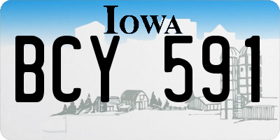 IA license plate BCY591