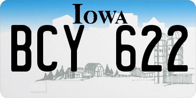 IA license plate BCY622