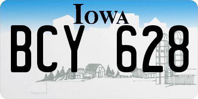 IA license plate BCY628
