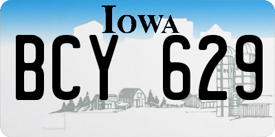 IA license plate BCY629