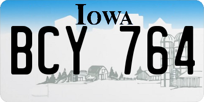 IA license plate BCY764