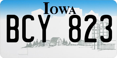 IA license plate BCY823