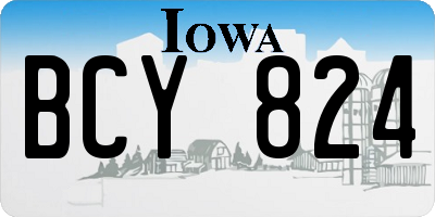 IA license plate BCY824