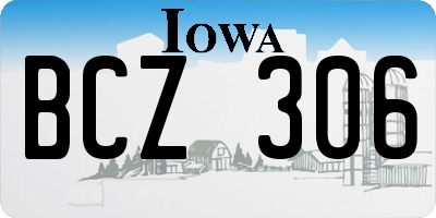 IA license plate BCZ306