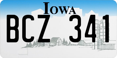 IA license plate BCZ341