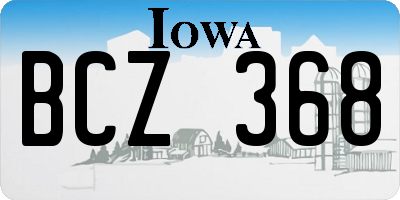 IA license plate BCZ368