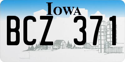 IA license plate BCZ371