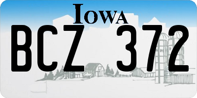 IA license plate BCZ372