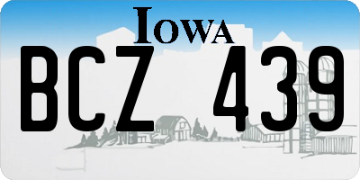 IA license plate BCZ439