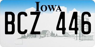 IA license plate BCZ446