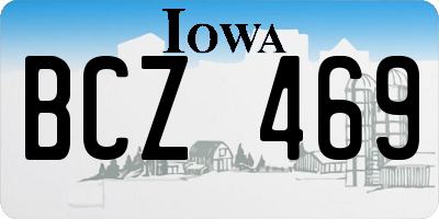 IA license plate BCZ469