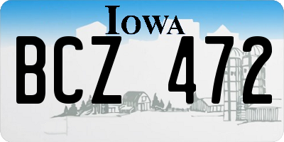 IA license plate BCZ472