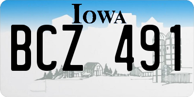 IA license plate BCZ491