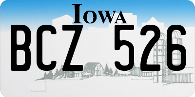 IA license plate BCZ526