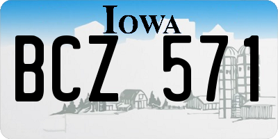 IA license plate BCZ571
