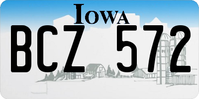 IA license plate BCZ572