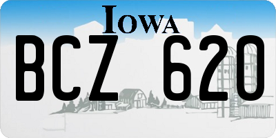 IA license plate BCZ620