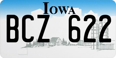 IA license plate BCZ622