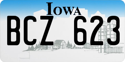 IA license plate BCZ623