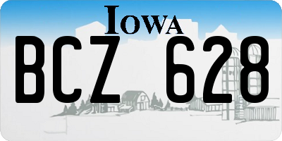 IA license plate BCZ628