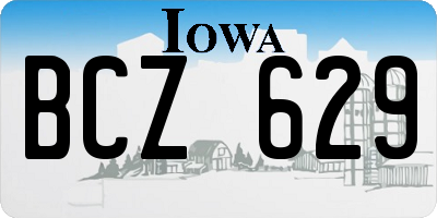 IA license plate BCZ629