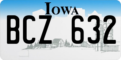 IA license plate BCZ632