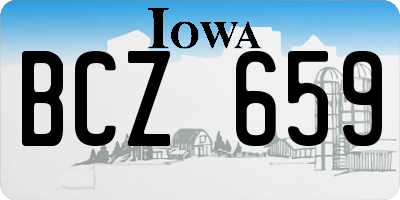 IA license plate BCZ659