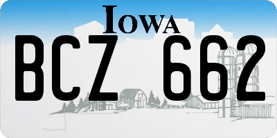 IA license plate BCZ662
